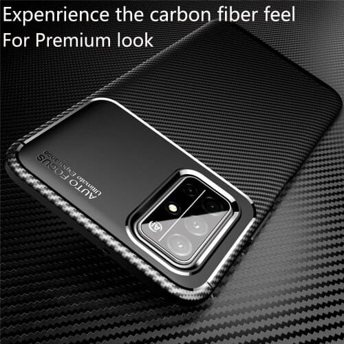 For Honor 30S Case sFor Huawei Honor 30S Case Original Carbon Fiber Soft Silicone TPU Matte Anti-fall Cover Phone Case Fundas