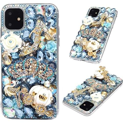 Luxury Rhinestone Case For Huawei P40 P20 P30 Lite Mate 40 20 30 Pro Honor 9 Play Nova 5t 5i 7i Silicone Mobile Phone Coque Girl