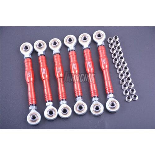 CNC precision machining adjustable length steering tie rod Front and rear suspension tie rods set for LOSI 5IVE-T ROVAN ROFUN LT