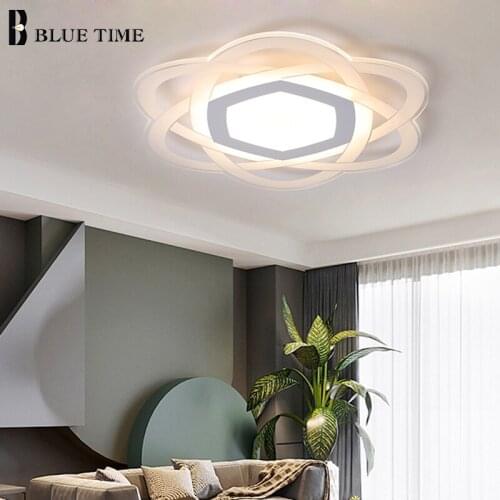 Creativity Led Ceiling Light Modern Home Ceiling Lamp White Frame For Living Room Bedroom Dining Room Light Fixture 110v 220v