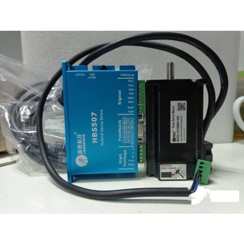 Leadshine HBS507 ac servo motor driver + 3 phase 2.0N.m 573HBM20-1000 step motor with encoder line