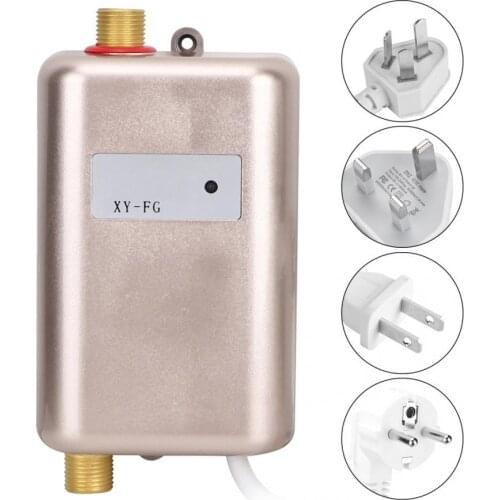 3000W Gold Home Kitchen Hot Cold Mini Instant Water Heater with Indicator Light Kitchen Appliance New