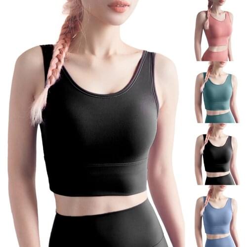 Soft And Breathable Women Sports Full Coverage Bra Wirefree Padded Yoga Fitness Bra Fit For Yoga Fitness Running Dancing Jogging