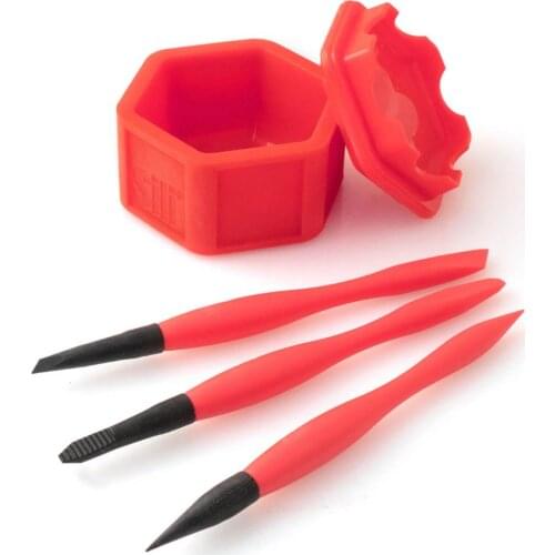 Soft Silicone Woodworking Glue Tools Kit Glue Brush Holder With 3 Glue Brushes For Crafts Woodworking