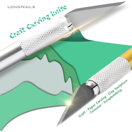 1+5blades Craft/Paper/Wood Carving Knife 135mm Craft Precision Sculpture Nail Trimmer Cutting Alloy Sharp Trim Carve Tools TR032