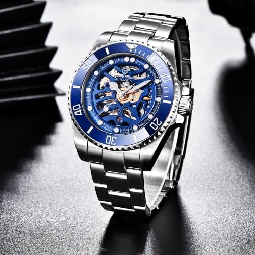 Pagani Design Top Brand Stainless Steel Automatic Mechanical Watch Sapphire Automatic Waterproof Men Deluxe Watch MonTre Homme