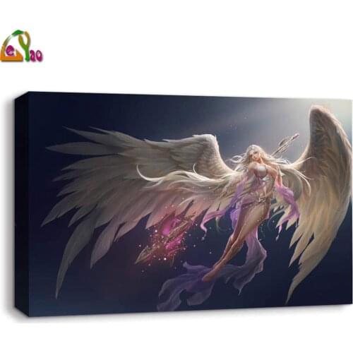 Full Square Diamond Painting Fantasy Angel Anime Girl Mosaic Needlework Diamond Embroidery Sale Home Decor