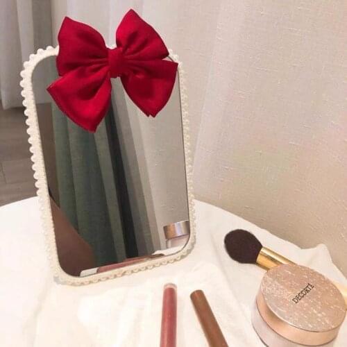 Portable Makeup Mirror Folding Hand Mirror Rectangle Pocket Mirror Compact Mirrors Cute Cosmetic Mirror Foldable Makeup Vanity