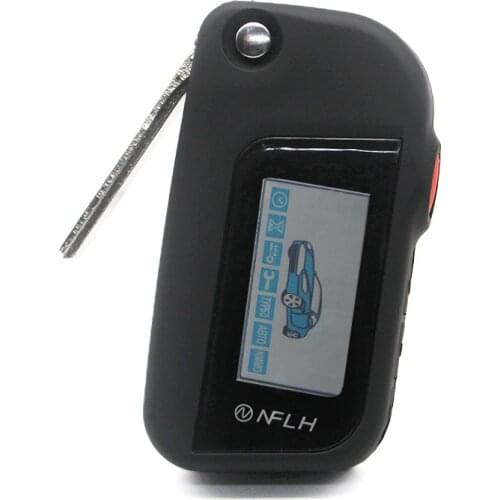 A93 screen LCD Remote Keychain for Twage Starline A93 Russian version Two Way Car Burglar Alarm System Key Chain Fob
