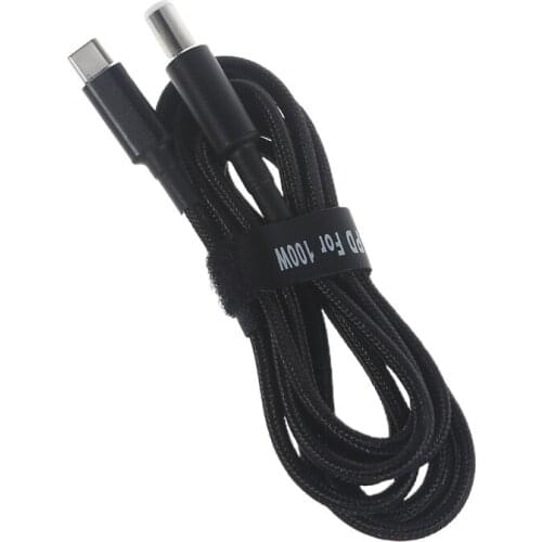 Type C 7.4x0.6mm Power Charging Cable 100W PD USB Male Input to 90 Degree