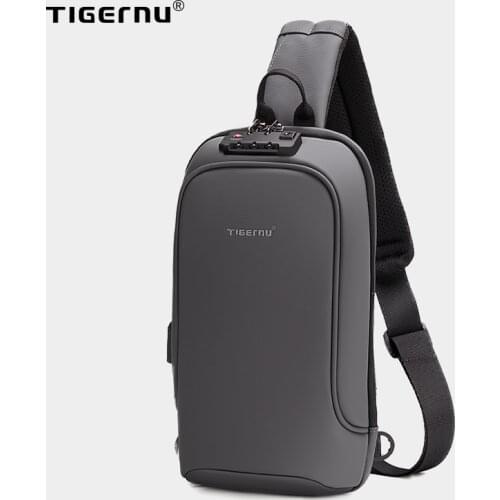 Tigernu New Small TSA Anti theft Lock Women Crossbody Bag Fashion Bag Travel Chest Bags For Women Waterproof Female School Bags