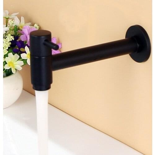 G1/2inch Wall Mounted Lengthen Garden Outdoor Kitchen Bathroom Faucet Cold Water Sink Tap Spigot Hose Tap