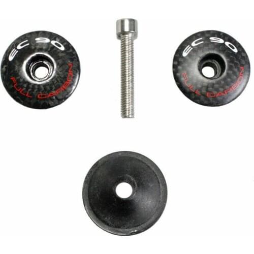 Carbon Fiber MTB Bicycle Bike Cycling Handlebar Stem Headset Top Cap Cover Bicycle Front Bowl Cover