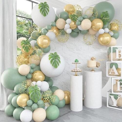 152pcs Macaron Balloons Garland Arch Wedding Decoration Happy Birthday Baby Shower Kids 1st Birthday Party Balloon Suppiles