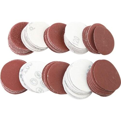 100pcs Set 2 inch Sanding Discs paper Kit for Drill Grinder Rotary Tools with Backer Plate Includes 1pcs sanding pad