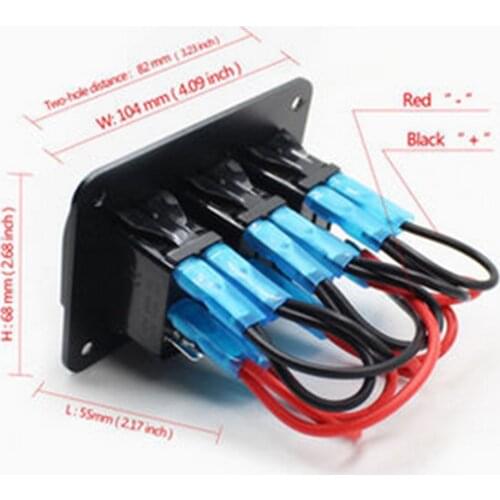 12V 24V Car Boat Marine Toggle Switch Off-on IP68 Rocker Switch Panel