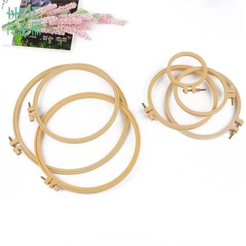 2019 New 24.5-27.5cm Plastic Frame Embroidery Hoop Ring DIY Needlecraft Cross Stitch Machine Round Loop Handmade Sewing Tools