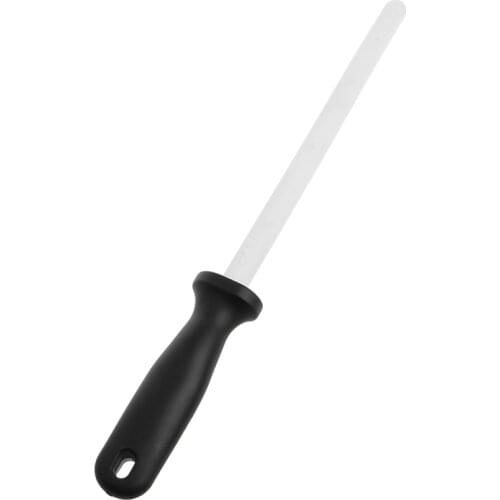 2021 New 8" Ceramic Sharpening Rod Stick Sharpener with ABS Handle for Knife Blade Edge