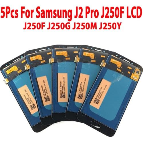 5 Piece/lot For samsumg J250f display Touch Screen Digitizer Assembly For Samsung Galaxy J2 pro 2018 J250 J250F LCD Display 5.0"