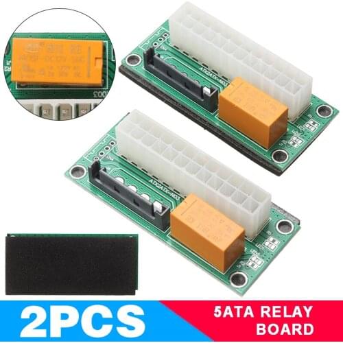 Add2PSU ATX 24-Pin to SATA Multiple/Dual Power Supply Adapter Card Synchronous Dual Start Cards Controller