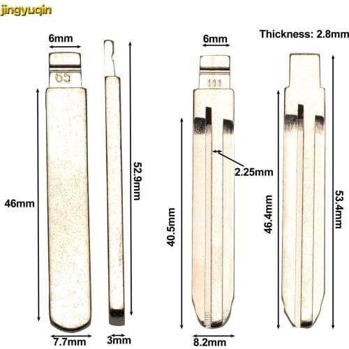 Jingyuqin 10X NO.65 111 KD MINI/KD900 Remote Car Key Blade For Subaru XV Legacy Forester Outback Impreza Tribeca Metal Blank