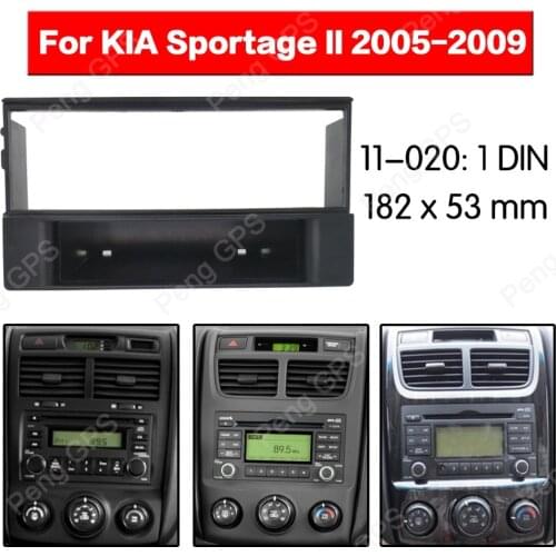 1 din Car Radio stereo Fitting Fascia installation For KIA Sportage II 2005-2009 Fascias Mount Facia Mount Panel Dash trim Bezel