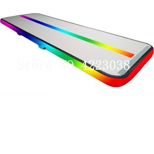 Free Shipping Free Pump 3x1x0.1m Rainbow Inflatable Air Track Air Floor Mat Gym Air Mat Inflatable Airtrack For Sale