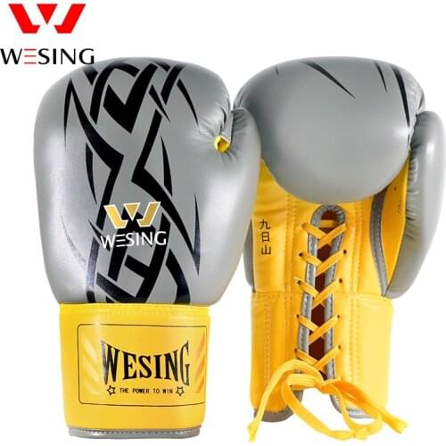 Wesing Boxing Gloves New Dragon Pattern Muay Thai Martial Arts MMA Punch Mitts