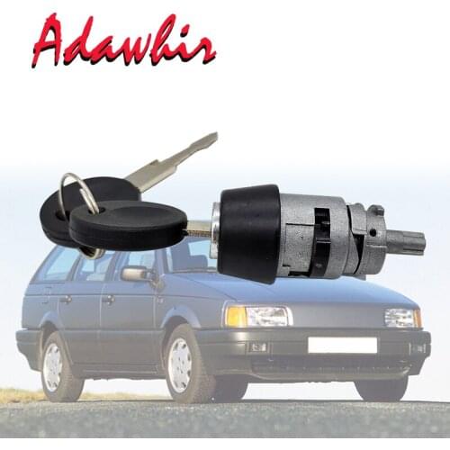 Ignition Cylinder with Key for Volkswagen Golf Passat Typ3 Caddy Jetta Audi 50 80/90 4000 Coupe Quattro Fox 1H0905855 191905855