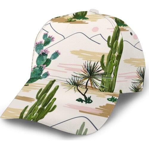 CINESSD Summer Tropical Cactuses And Succulents Baseball Cap Fashion Men Hat Cap Summer Dad Hat Male Sports Hat