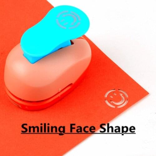 Smiling face shape 5/8" EVA foam hole punches greeting card handmade smile design craft punch cortador de papel de scrapbooking