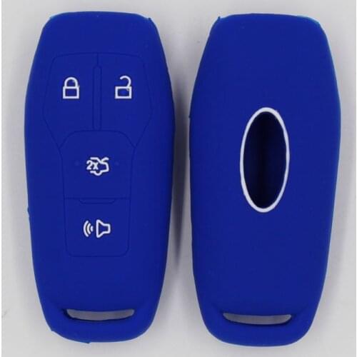 2PC Silicone Car Flip Key Protector Cover Remote Key Fob Case Holder For Ford Focus Fiesta Mondeo Galaxy Falcon Territory Eco