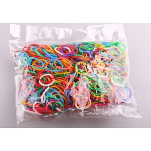 MOODPC 5packs (600 color mix pack) Gift Loom Kits Fun Loom Rubber Bands Kit DIY Bracelets Colorful Children Toy Gift