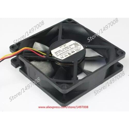 NMB-MAT 3108NL-05W-B29 S02 DC 12V 0.08A 3-Wire 80x80x20mm Server Cooling Fan