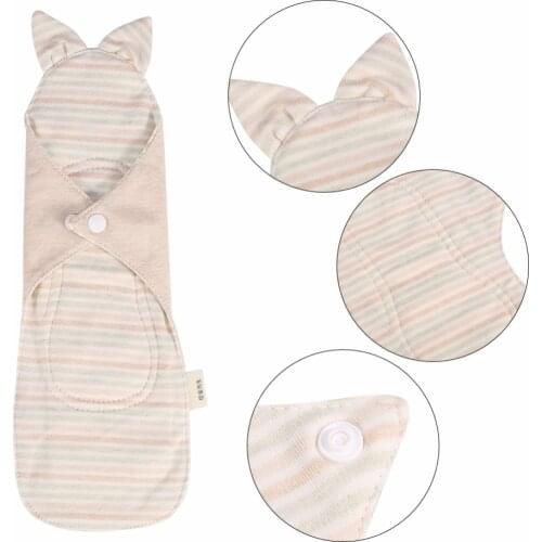 New 1Pcs 280mm Washable Organic Cotton Menstrual Pads Day&Night Waterproof Panty Liner Napkin Sanitary Cloth Physiological Pads