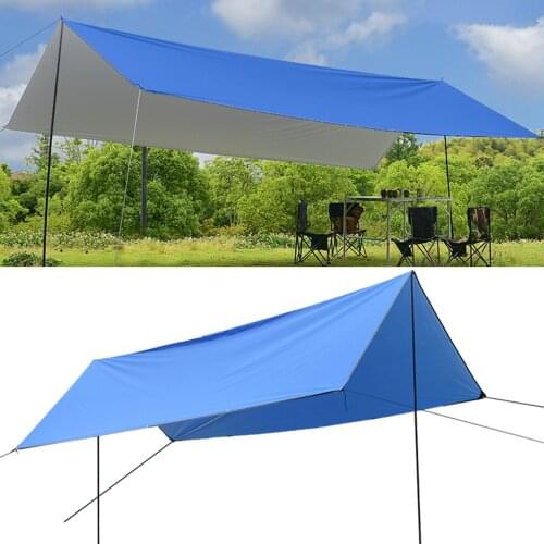 Portable Beach Shade Tent Ultralight Garden Sunshade Canopy Waterproof Tarp Tent Camping Square Rectangle Shade Sail For Hiking