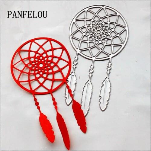 PANFELOU Metal craft dreamcatcher paper die cutting dies for Scrapbooking/DIY Easter wedding Halloween cards