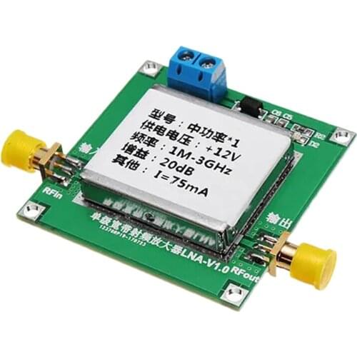 RF Amplifier,1‑3000MHz RF Low Noise Amplifier for FM Broadcasting, Remote Control Receiver