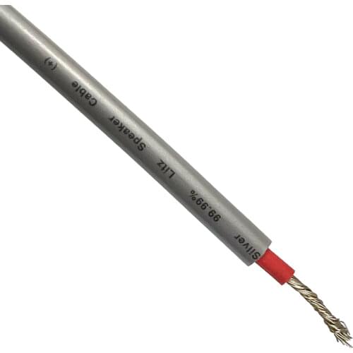 Silver Litz Audio Cable Note HIFI Bulk Cable for Diy Speaker Cable good for any banana or spade