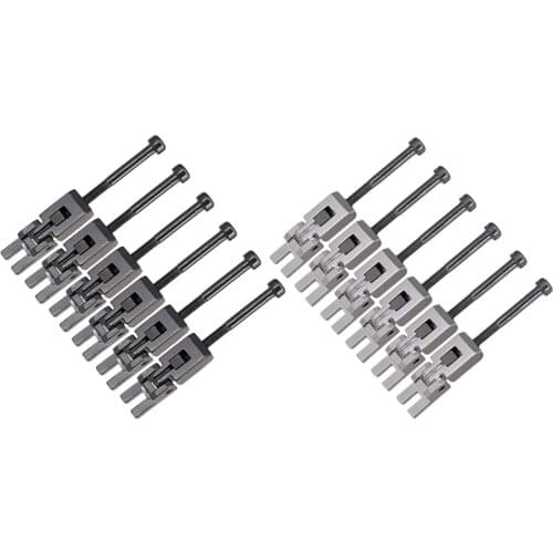 Double Locking System Locked Saddles with String Lock Screws for Electric Guitar Tremolo Bridge Set of 6