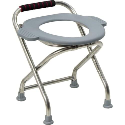 Folding Commode Portable Toilet Seat,Commode Chair with Lid, Camp Toilet Seat Perfect for Camping,Hiking,Outdoor Living