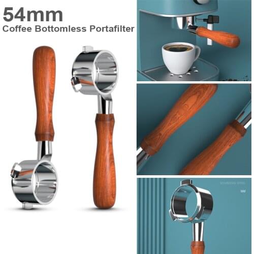 54MM Coffee Bottomless Portafilter For Breville870/875/808 Filter Stainless Steel Replacement Filter Basket Coffee Accessories