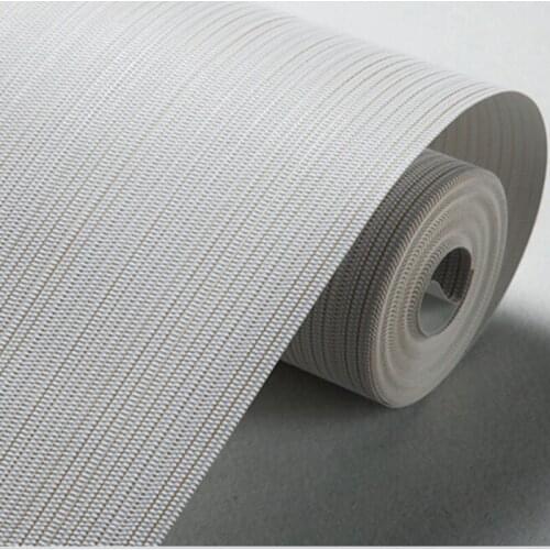 Beibehang Modern plain solid color vertical striped 3D wallpaper the living room TV backdrop wallpaper bedroom 3d wallpaper