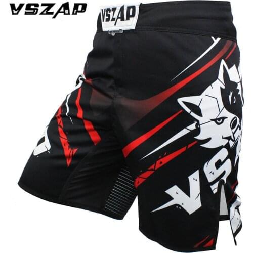 VSZAP Mma Short muay thai Black Boxing Sports Tatami explosion Fighting wolf Combat MMA Shorts