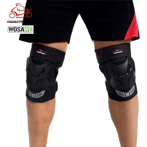 WOSAWE 1Pair Adults Tactical Protective Knee Pads Extreme Sports Knee Protector Ski motorcycle Safety knee brace PE shell foam