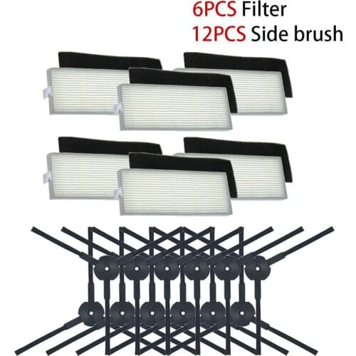 Robot vacuum cleaner Hepa filter for ilife A8 a40 a6 a4 a4s parts filter Side Brush danhui robot vacuum cleaner parts