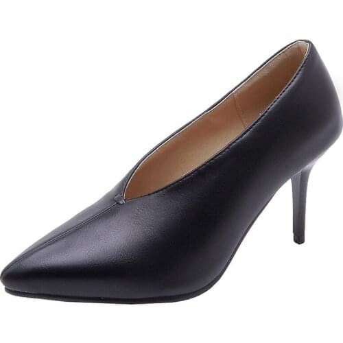 Early spring tide 2019 new fashion high heel with shallow super small size 30-4800 head take single woman shoes