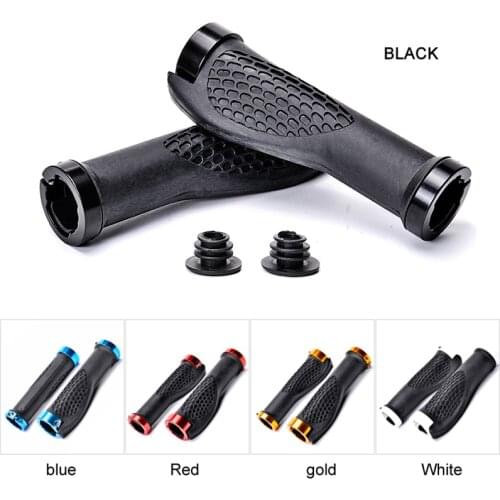 1 Pair Bicycle Grips Non-slip City Mountain Bike MTB Bicycle Handlebar For Bicycle Handgrip Coverings Aluminum Bi-locked Loop
