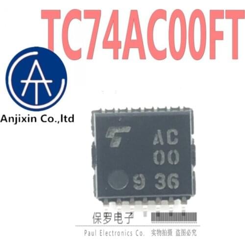 10pcs 100% orginal new real stock Logic chip TC74AC00FT silk screen AC00 TSSOP-14