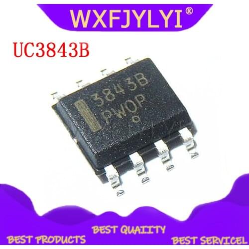 10PCS/LOT Patch UC3843 UC3843B current mode PWM controller SOP-8